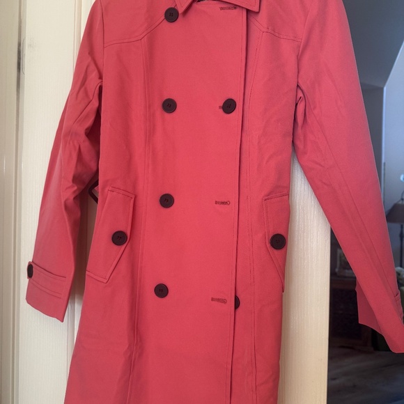 New Pink Trenchcoat/ Raincoat size small - Picture 2 of 4